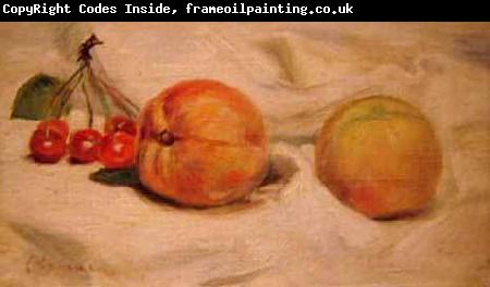 Pierre-Auguste Renoir Duraznos y cerezas